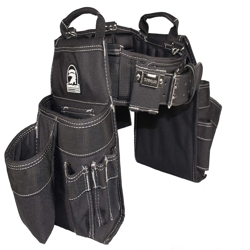 Gatorback Professional Carpenter's Tool Belt Combo w/Air-Channel Pro Comfort Back Support Belt. (Extra-Large 41-44 Inch Waist)