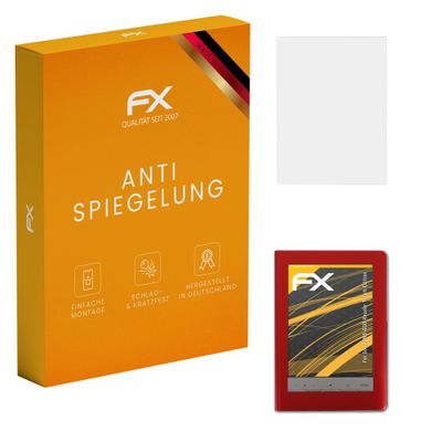 atFoliX Screen Protector compatible with Sony PRS-600 Reader Touch Edition Screen Protection Film, anti-reflective and shock-absorbing FX Protector Film (2X)