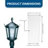American Mantle Tempered Glass Pane for Outdoor Gaslights | Heat-Resistant Replacement Panel 3.87"x9"x2.75" | Fits GL300 GL2000 U.S. Gaslight Trimblehouse MHP & More | Clear Non-Beveled view 2