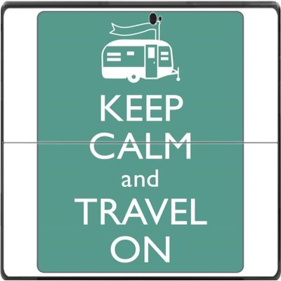 Keep Calm and Travel On Cute RV Vinyl Decal Sticker Skin by Debbie's Designs for Surface Pro Tablet