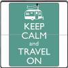 Keep Calm and Travel On Cute RV Vinyl Decal Sticker Skin by Debbie's Designs for Surface Pro Tablet view 1