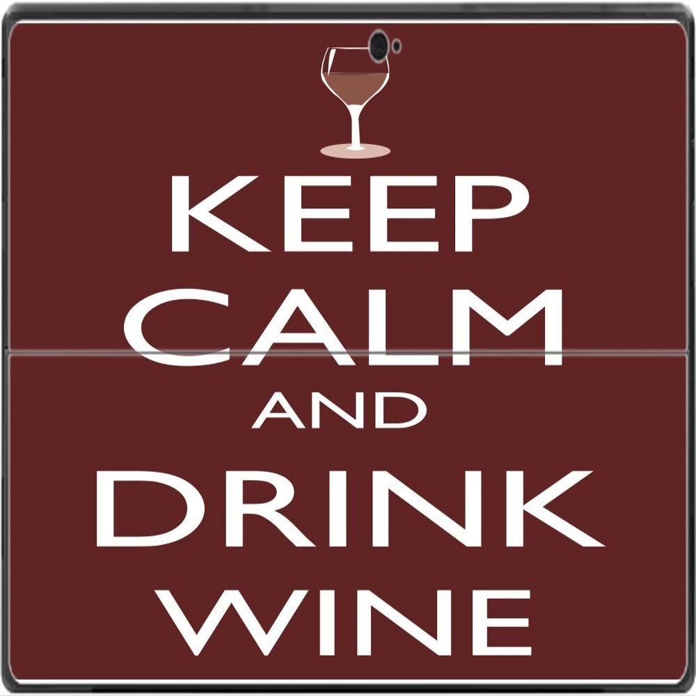 Keep Calm and Drink Wine Vinyl Decal Sticker Skin by Debbie's Designs for Surface Pro Tablet