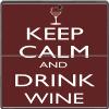 Keep Calm and Drink Wine Vinyl Decal Sticker Skin by Debbie's Designs for Surface Pro Tablet view 1