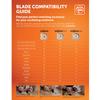 Fein Starlock Plus E-Cut Combo Saw Blade Set - 3-Piece Kit for Precision Cutting, Includes (2) E-Cut Long-Life, (1) E-Cut Universal Saw Blade - 35222952090 view 3