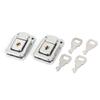 uxcell 2Pcs A15121700ux0382 Chest Boxes Handbag Metal Clasp Lock W Keys view 1