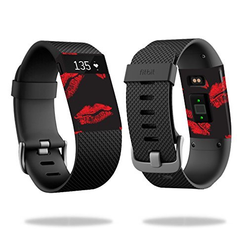 MightySkins Skin Compatible with Fitbit Charge HR Watch Cover wrap Sticker Skins Kiss Me