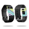 MightySkins Skin Compatible with Fitbit Charge HR Watch Cover wrap Sticker Skins Pastel Chevron view 1