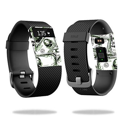 MightySkins Skin Compatible with Fitbit Charge HR Watch Cover wrap Sticker Skins Phat Cash