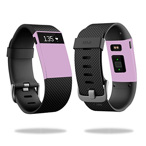 MightySkins Skin Compatible with Fitbit Charge HR Watch Cover wrap Sticker Skins Solid Purple