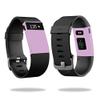 MightySkins Skin Compatible with Fitbit Charge HR Watch Cover wrap Sticker Skins Solid Purple view 1