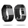 MightySkins Skin Compatible with Fitbit Charge HR Watch Cover wrap Sticker Skins Gray Chevron view 1