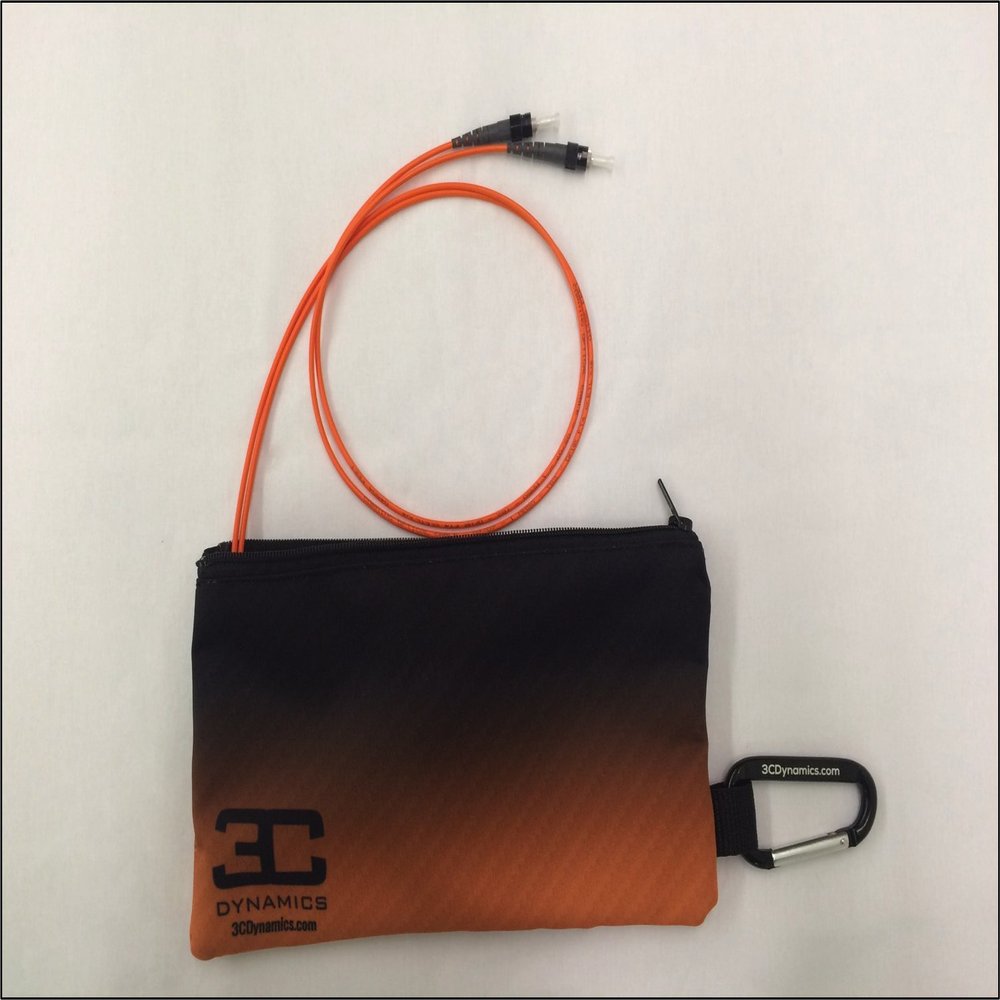3C Dynamics Fiber Optic Launch Jumper, 50 Micron, 100m, ST-ST