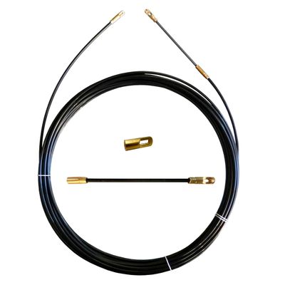 Velamp SPN4-010 The  4 mm Perlon fishtape is indicated in installations of Electrical Systems in The Civil Sector and is Ideal for Short and tortuous Sections, Black