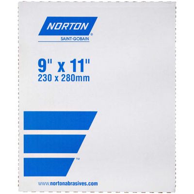 Norton Metalite P-Graded Alum. Oxide/Resin Bond 50P Grit 9 x 11" Size Cloth Sheet