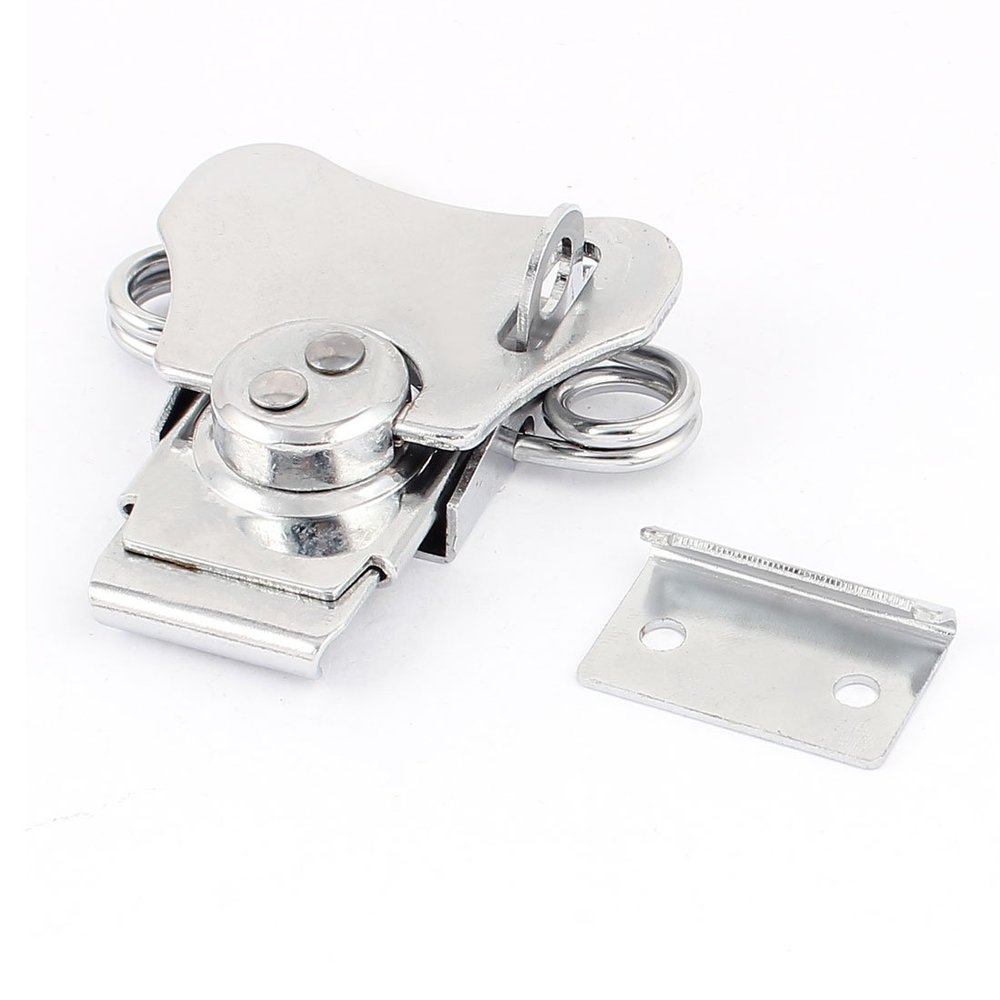 uxcell Drawer Closet Case Toolbox Locking Metal Toggle Catch Latch Hasp Clamp for Case Box