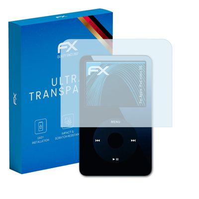 atFoliX Screen Protection Film compatible with Apple iPod video 5G Screen Protector, ultra-clear FX Protective Film (3X)