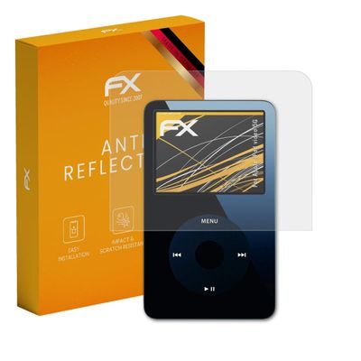 atFoliX Screen Protector compatible with Apple iPod video 5G Screen Protection Film, anti-reflective and shock-absorbing FX Protector Film (3X)
