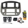 Khaki & Black Aftermarket Double Din Stereo Radio Dash Kit Install Bezel +Wiring Harness/Antenna Adapter Compatible with Dodge Ram 2006-09 view 1