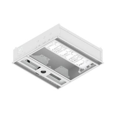 FSR CB-22P - 2ft x 2ft Ceiling Box w/2 1 RU Mounts, 7 AC & Projector Pole Adapter (White)
