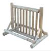9-Place Bike Log Rack, Outdoor Bike Stand, Freestanding Bicycle Storage Racks, Standing Rack for Bikes, Standard Bicycle Parking Floor Stand Racks, Fat Tire Bikes for Men - Natural view 1