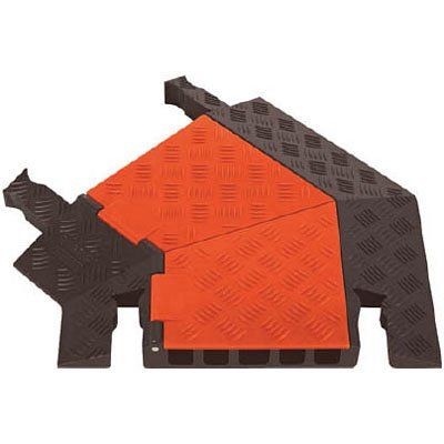 Cable Protector 45 Left, Hinged, 5 Channel