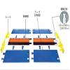 Cable Protector 45 Left, Hinged, 5 Channel view 2