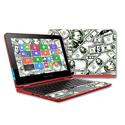 MightySkins Skin Compatible with HP Pavilion x360 11t Touch Laptop case wrap Cover Sticker Skins Phat Cash