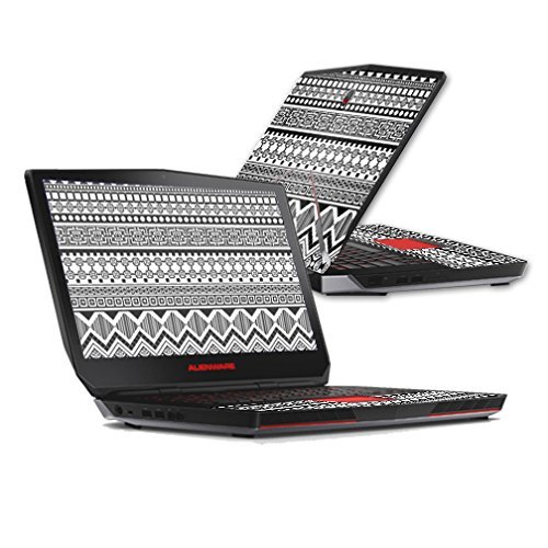 MightySkins Skin Compatible with Alienware 15 (2015) 15.6" Screen case wrap Cover Sticker Skins Black Aztec