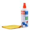 Peach PA104 Screen Cleaning Spray, Cleaning Spray + Microfibre Cloth, 250 ml, Anti-Static, Pack of 3 view 1
