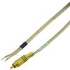16 AWG Speaker wire with Gold RCA Male - Black, 25 Foot view 1