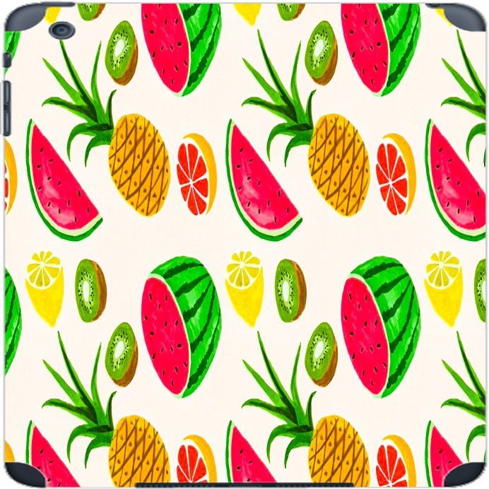 Fruit Bowl Fun Watermelon Wallpaper Vinyl Decal Sticker Skin by Debbie's Designs for iPad Mini (1st & 2nd Gen)