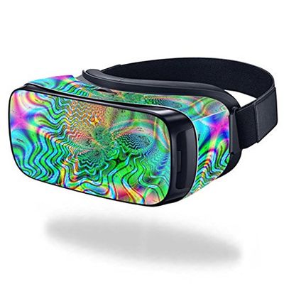 MightySkins Skin Compatible with Samsung Gear VR (Original) Cover wrap Sticker Skins Psychedelic