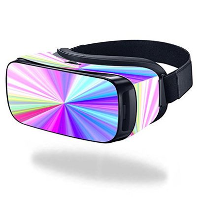 MightySkins Skin Compatible with Samsung Gear VR (Original) Cover wrap Sticker Skins Rainbow Zoom