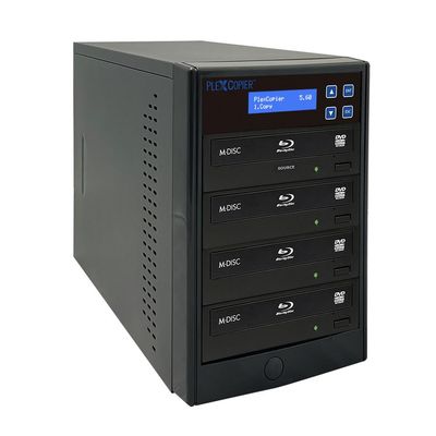 PlexCopier 1 to 3 Blu-ray BD BDXL M-Disc CD DVD Duplicator Copier Tower with Free Copy Protection