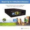 Ethernet Extender Kit Tupavco TEX-100 Over Phone Line or CAT5/CAT6 Cable Range up to 7000ft (Pair of 2pc) LAN Network Extension over Twisted Copper Wire or RJ45 -VDSL Broadband Repeater Booster Bridge view 2