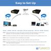 Ethernet Extender Kit Tupavco TEX-100 Over Phone Line or CAT5/CAT6 Cable Range up to 7000ft (Pair of 2pc) LAN Network Extension over Twisted Copper Wire or RJ45 -VDSL Broadband Repeater Booster Bridge view 3