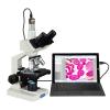 OMAX 40X-2500X LED Digital Trinocular Lab Compound Microscope with 3MP Camera and Mechanical Stage view 1