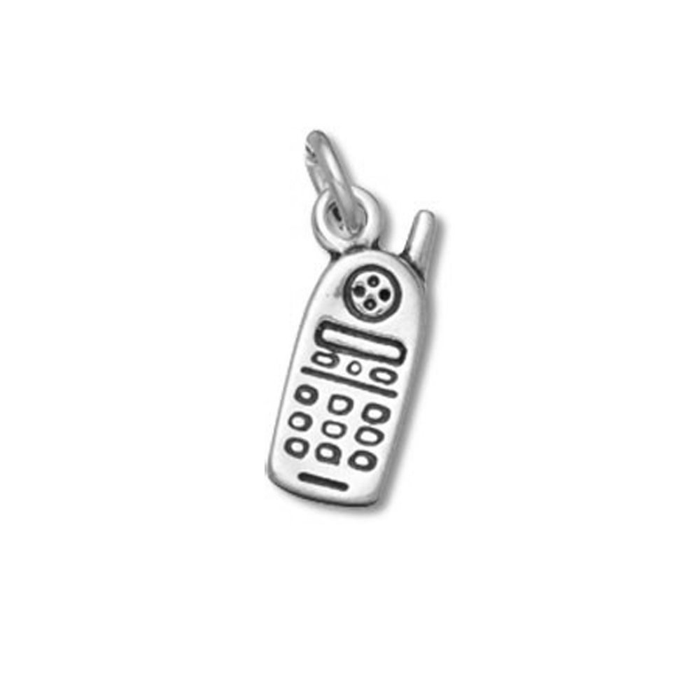 Sterling Silver Cell Phone Charm Item #35019