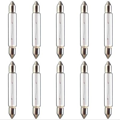 CEC Industries FT2405X Xenon Festoon Bulbs, 24 V, 5 W, SV8.5-8 Base, T-3.25 shape (Box of 10)