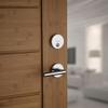 Kwikset 92580-003 258 Uptown Low Profile Slim Round Modern Contemporary Single Cylinder Deadbolt Door Lock featuring SmartKey Security Venetian Bronze view 4