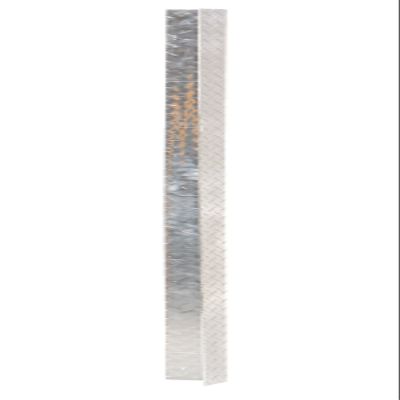 Vestil TPCG-36 Aluminum Tread Plate Corner Guard, 36" Non-Marking, 90 Degree Style, Silver