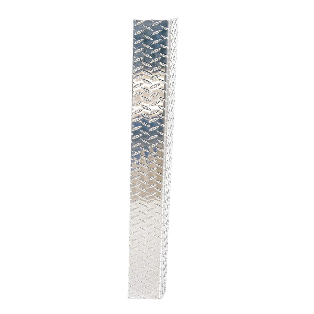 Vestil TPCG-48 Non-Marking Diamond Tread Plate Corner Guard 48 in. Height Silver