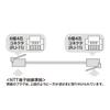 Sanwa Supply TEL-EN-05N2 Ecology Telephone Cable (Normal), White, 1.6 ft (0.5 m) view 2