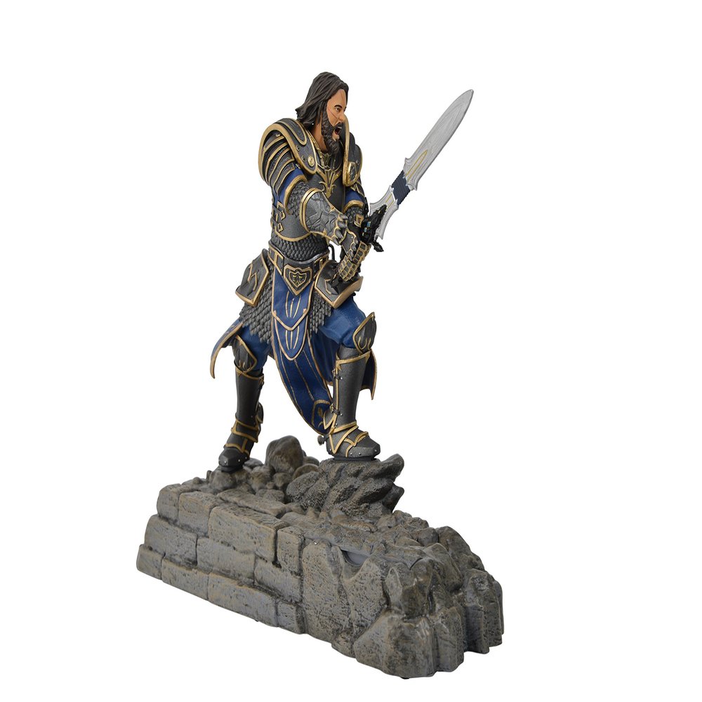 Swordfish Tech Warcraft, Lothar Statue Phone Charging Dock - Warcraft Movie Official Licensed
