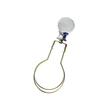 Upgradelights Brass Bulb Clip with Clear Faceted Crystal Orb Finial Attachment view 1