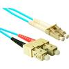Enet Solutions Inc. Enet Sc to Sc 10 Meter Om3 10gb 50/125 Aqua Duplex Multimode PVC Fiber Optic view 1
