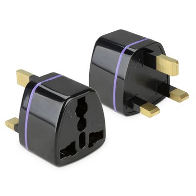 BoxWave to Hong Kong Outlet Plug Adapter - Black, Plug Adapter for Smartphones and Tablets