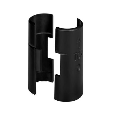 DuraSteel Wire Shelving Shelf Lock Clips / Shelving Sleeves - Fits with Thunder Group, Alera, Honey Can Do, Eagle, Regency, Metro and more - For 1" Post, Plastic, Black, Pack of 8 Pcs
