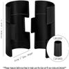 DuraSteel Wire Shelving Shelf Lock Clips / Shelving Sleeves - Fits with Thunder Group, Alera, Honey Can Do, Eagle, Regency, Metro and more - For 1" Post, Plastic, Black, Pack of 24 Pcs view 2