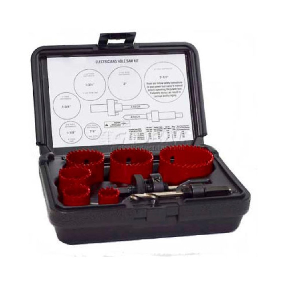 ELECTRICIAN'S HOLE SAW KIT